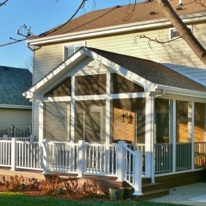 Custom Home Renovations | TimberBuilt Cedar Screen Rooms | Carol Stream, IL